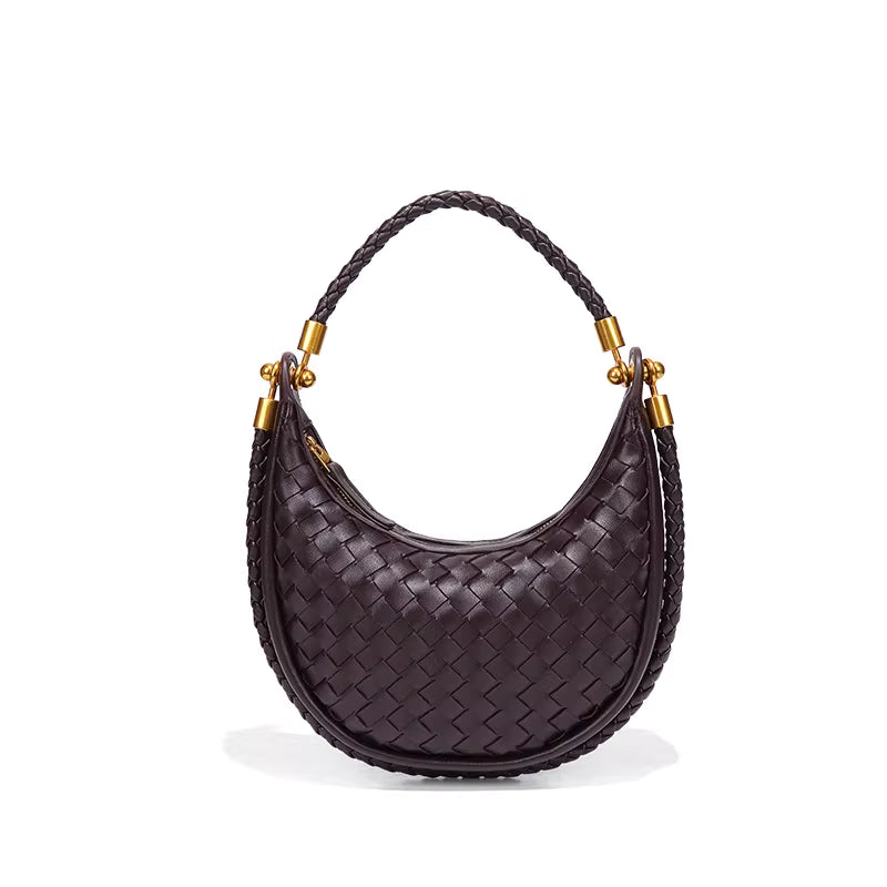 The Luna Woven Shoulder Bag