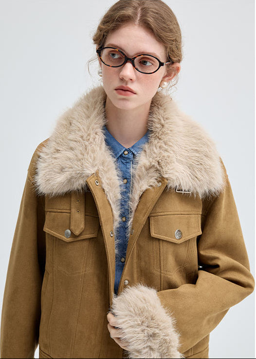 Orvani Aspen Faux-Fur Collar Jacket