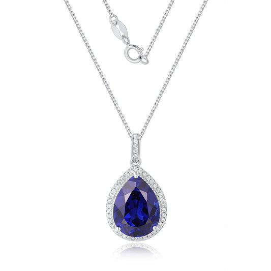 Orvani Sapphire Teardrop Pendant
