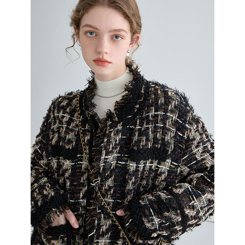 Orvani Tweed Bomber Jacket