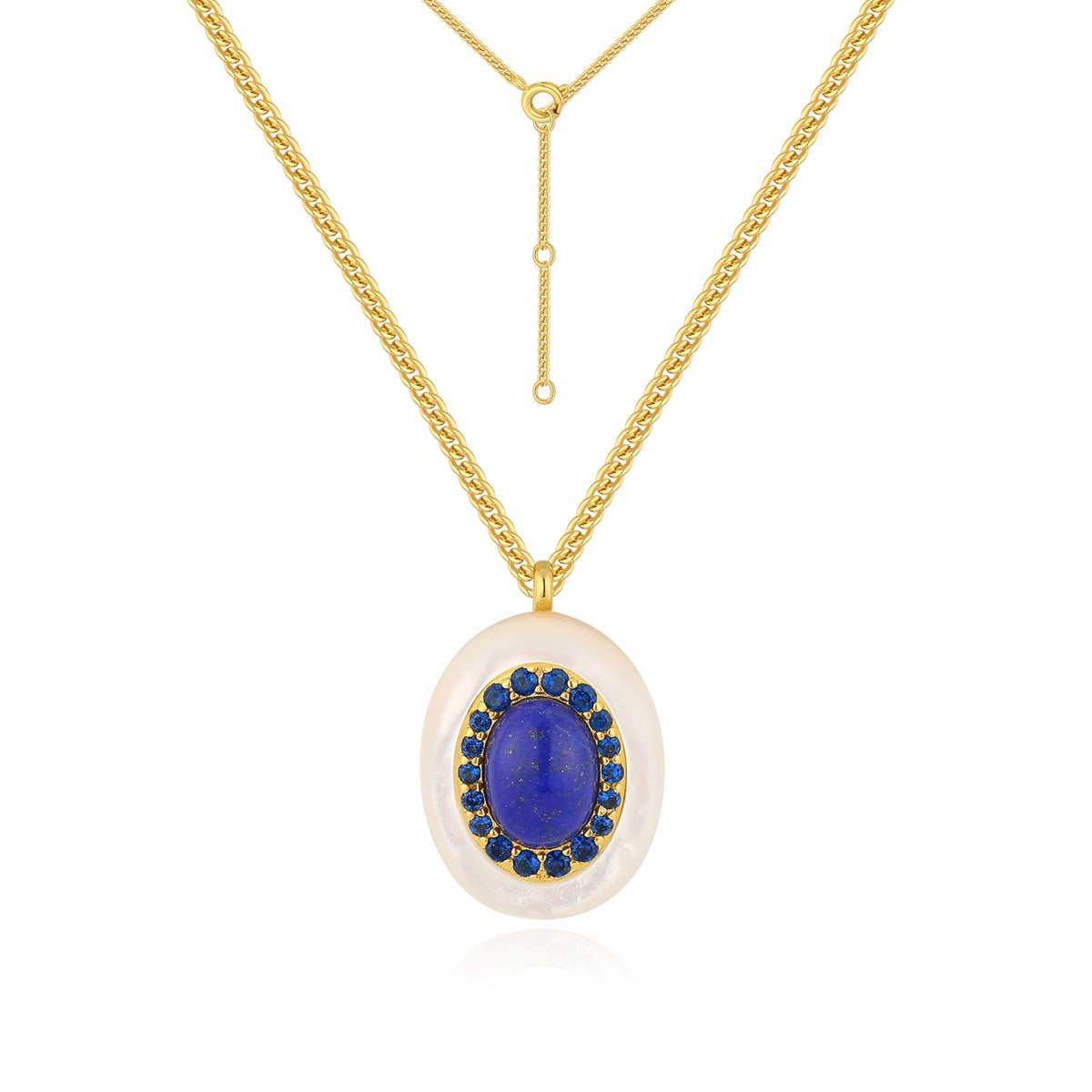 Orvani Azzurra Oval Pendant