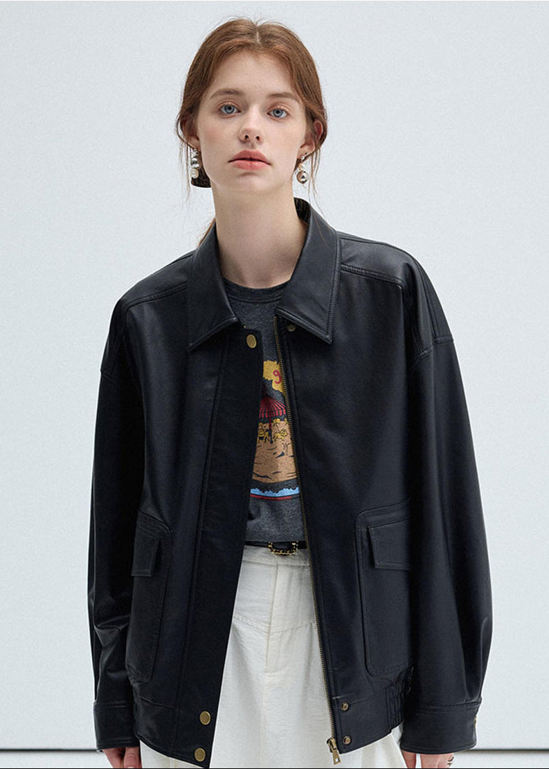 Orvani Leather Utility Jacket