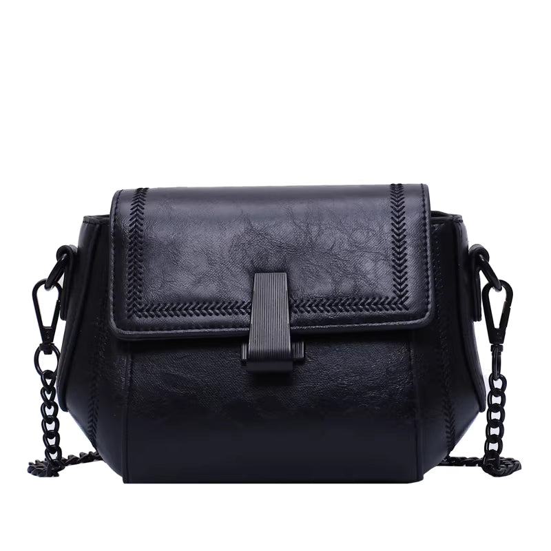 Noir Chain Crossbody