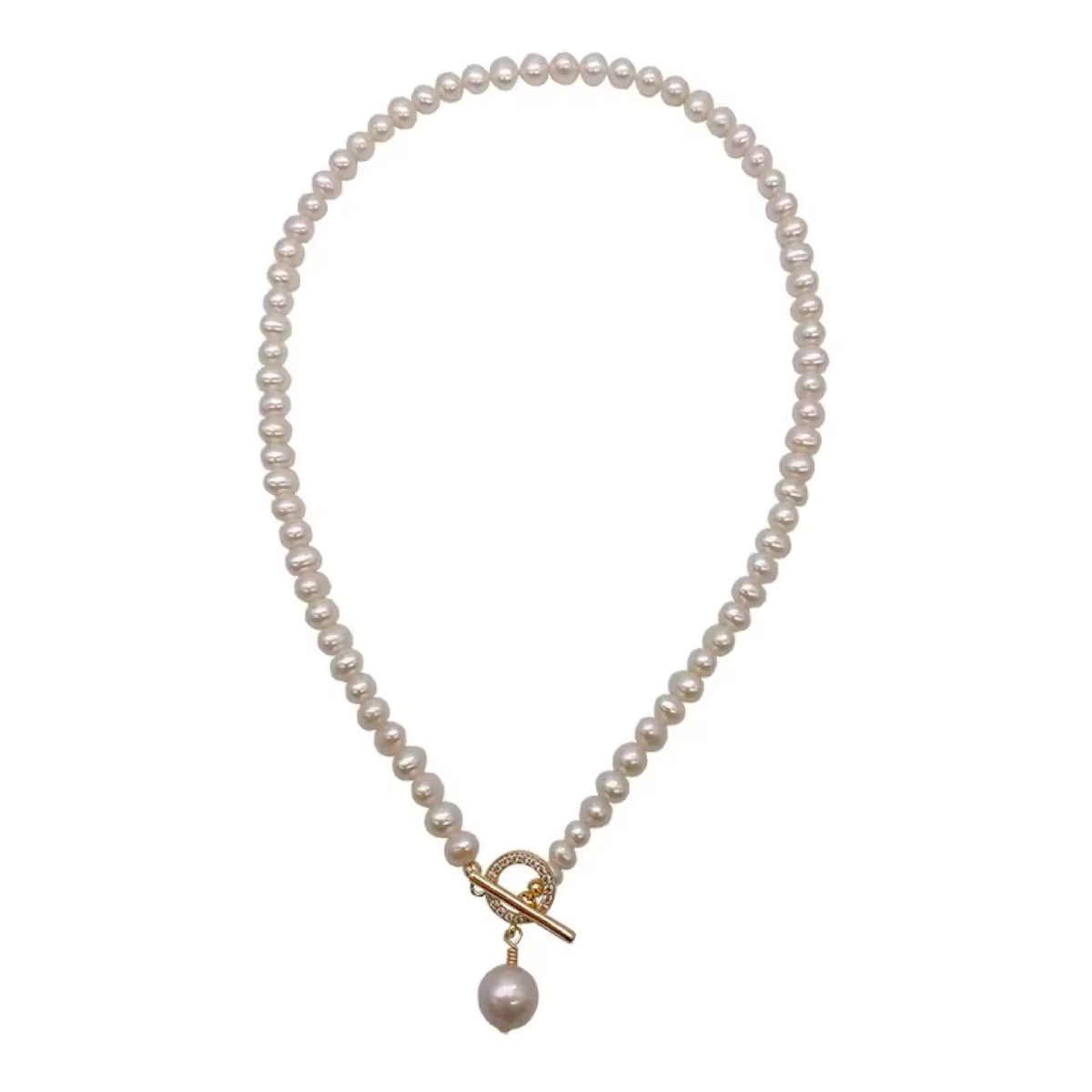 Aurora Pearl Toggle Necklace