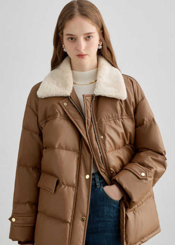 Orvani Shearling-Collar Puffer Jacket