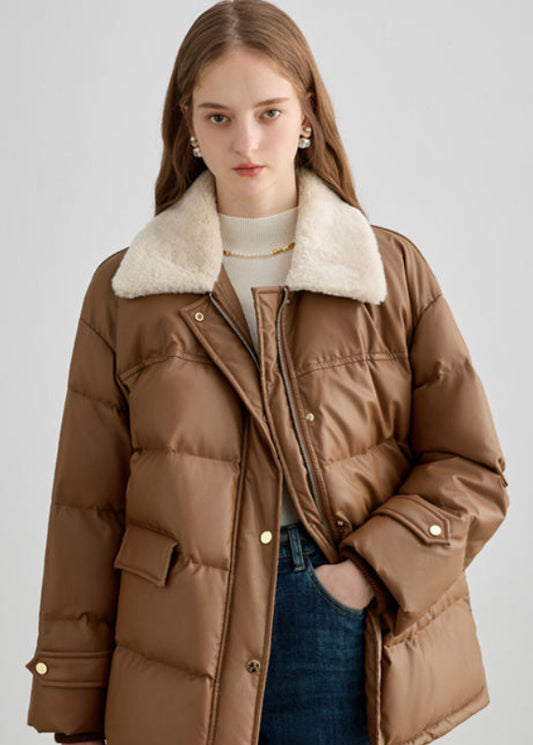 Orvani Shearling-Collar Puffer Jacket
