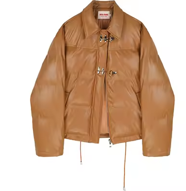 Orvani Padded Leather-Feel Jacket