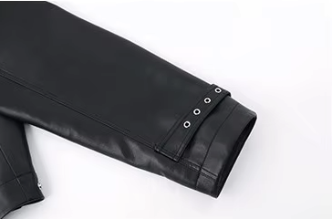 Orvani Minimal Leather Zip Jacket
