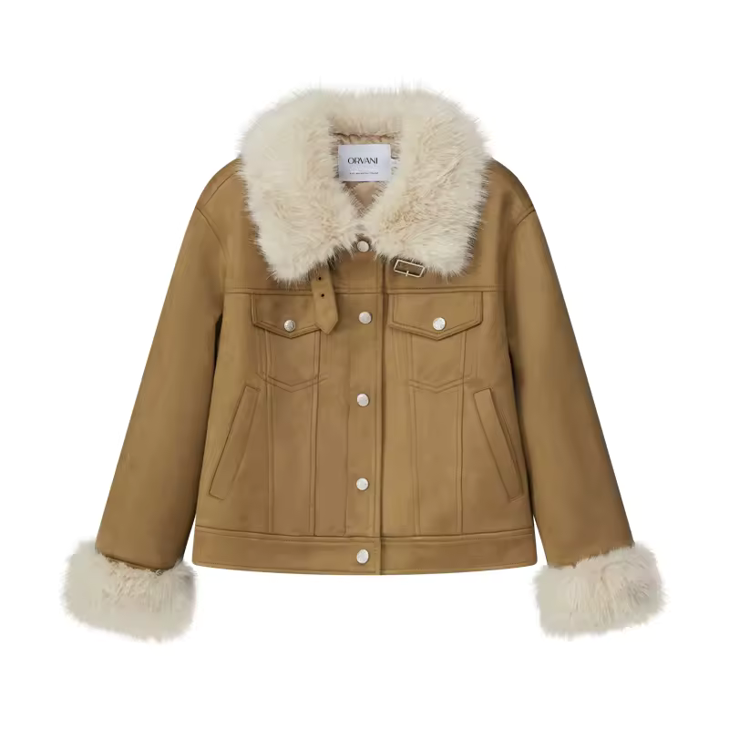 Orvani Aspen Faux-Fur Collar Jacket